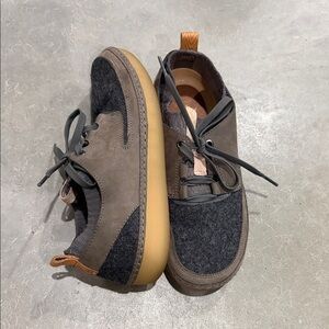 Clark’s Nature IV Nubuck Wool Leather Stylish Gray Women’s Comfort Shoe